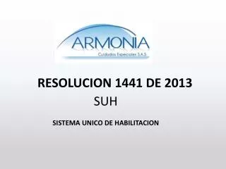 resolucion 1441 de 2013