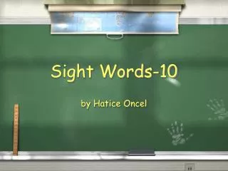 Sight Words-10