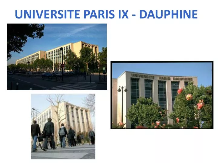 universite paris ix dauphine