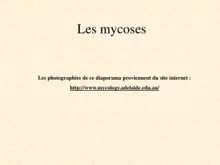 les mycoses