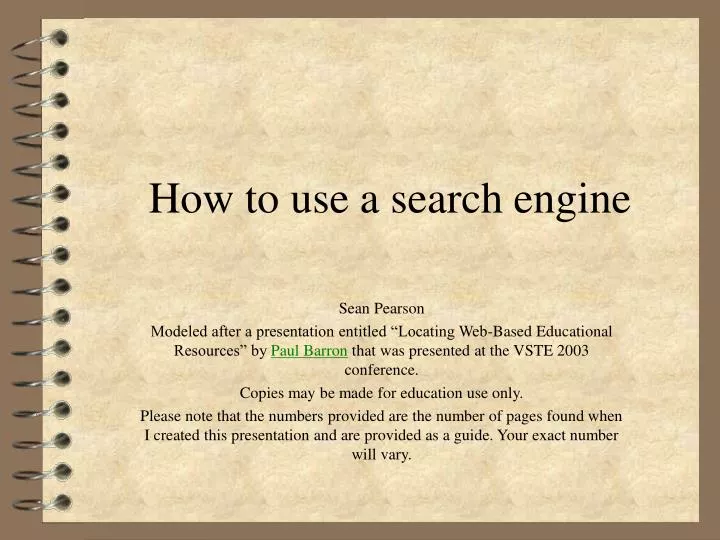 how to use a search engine