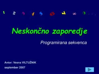 neskon no zaporedje