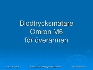 blodtrycksm tare omron m6 f r verarmen