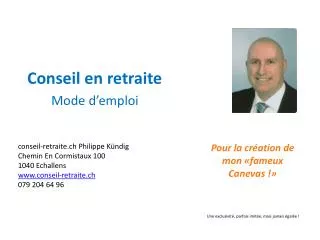 conseil en retraite