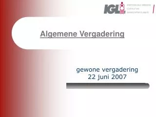 algemene vergadering
