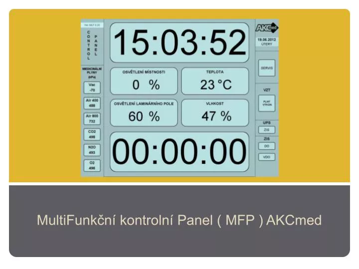 multifunk n kontroln panel mfp akcmed