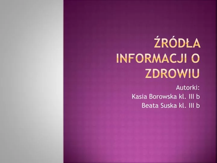 r d a informacji o zdrowiu