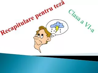 re capitulare pentru tez
