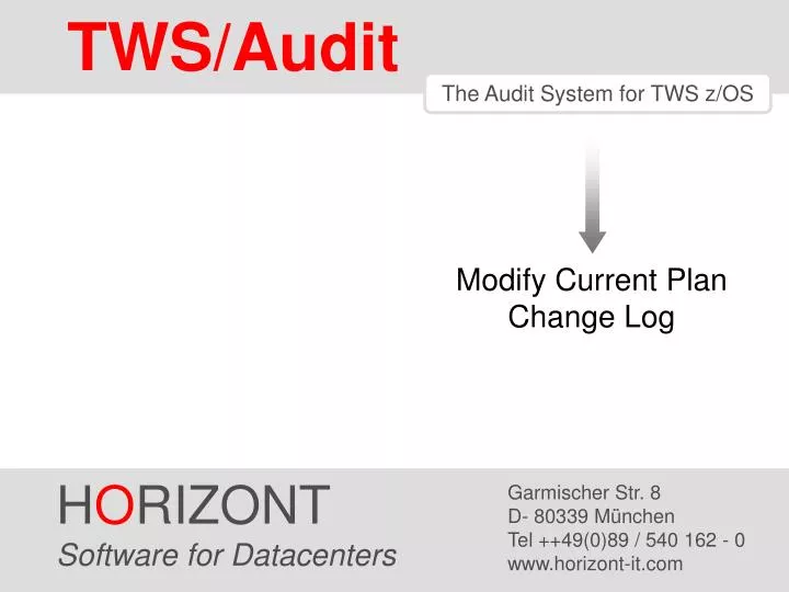 tws audit