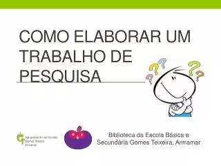 como elaborar um trabalho de pesquisa