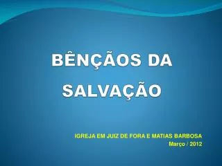 b n os da salva o