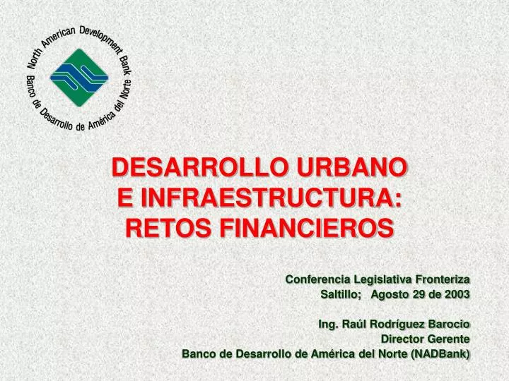 desarrollo urbano e infraestructura retos financieros