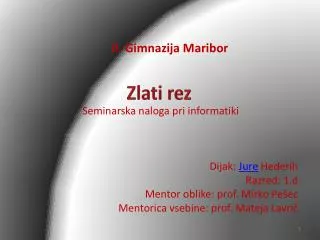 zlati rez