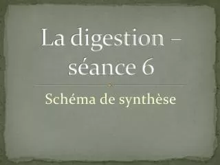 la digestion s ance 6