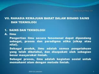 ilmu alamiah dasar vii