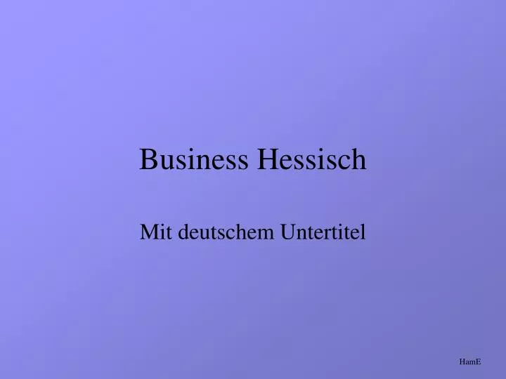business hessisch