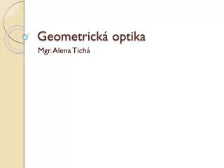 geometrick optika