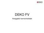 DEKO FV Hanggátló harmonikafalak - slide 1