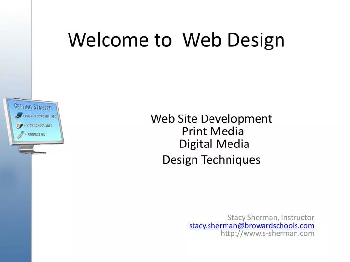 welcome to web design