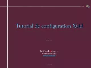 tutorial de configuration xvid