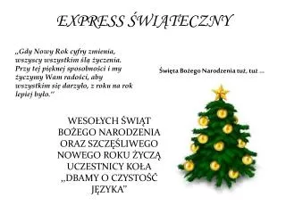 express wi teczny
