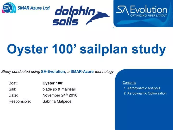 oyster 100 sailplan study