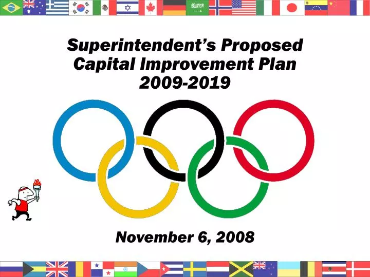superintendent s proposed capital improvement plan 2009 2019