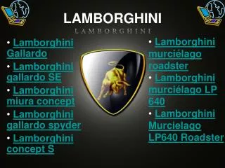 lamborghini