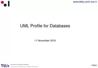 UML Profile for Databases