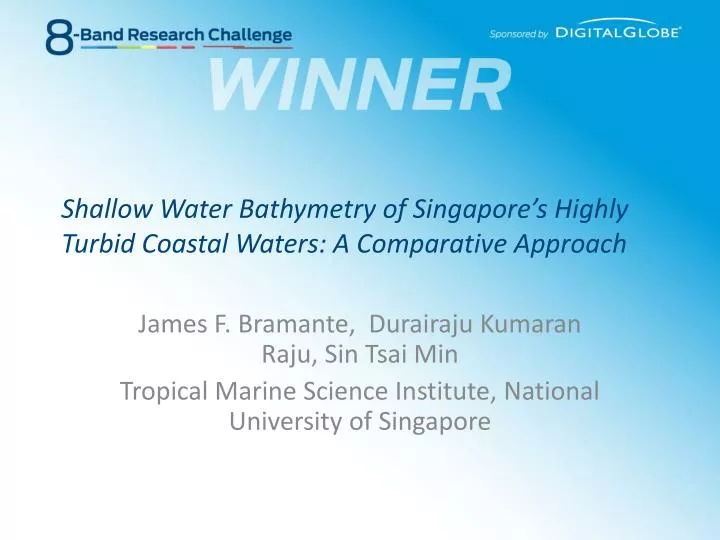 shallow water bathymetry of singapore s highly turbid coastal waters a comparative approach