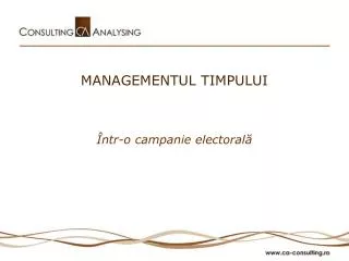 managementul timpului