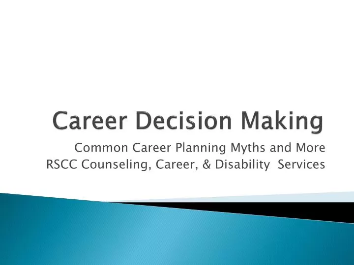 career decision making