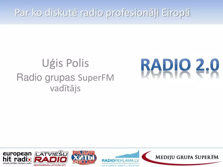 par ko diskut radio profesion i eirop