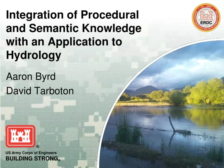 integration of procedural and semantic knowledge with an application to hydrology