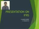 PRESENTATION ON IFRS - slide 1