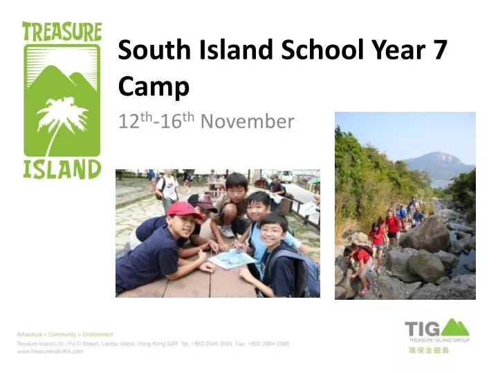 south island school year 7 camp