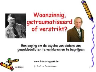 een poging om de psyche van daders van geweldsdelicten te verklaren en te begrijpen
