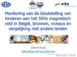 gilbert decat gilbert@gd emf consulting be