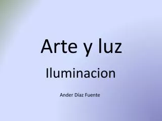 arte y luz