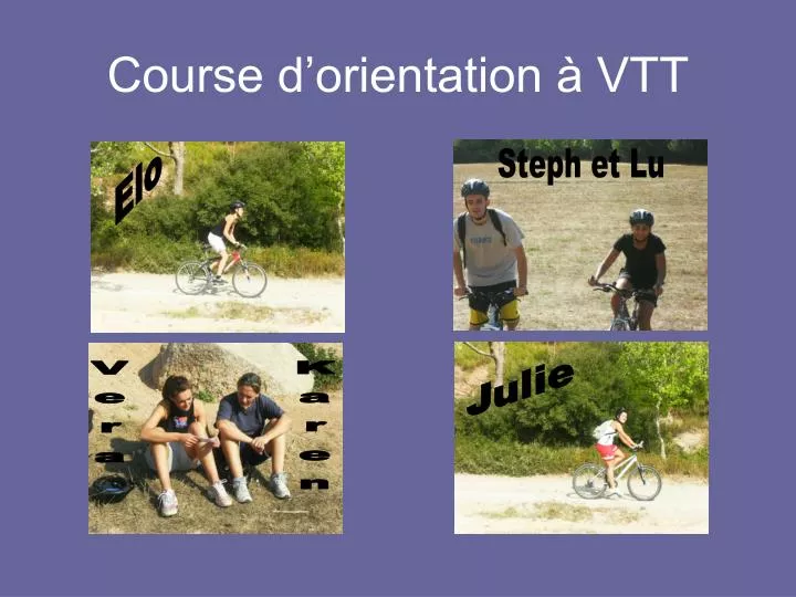 course d orientation vtt