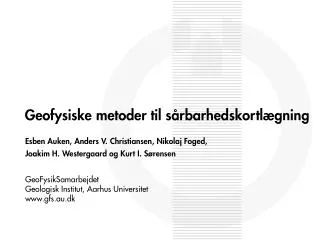 geofysiske metoder til s rbarhedskortl gning