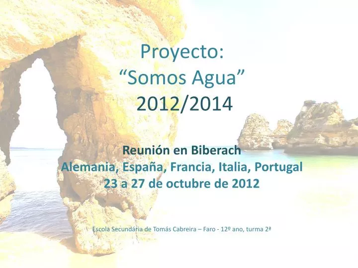 proyecto somos agua 2012 2014