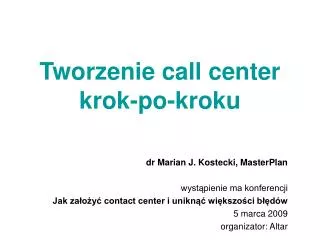 tworzenie call center krok po kroku