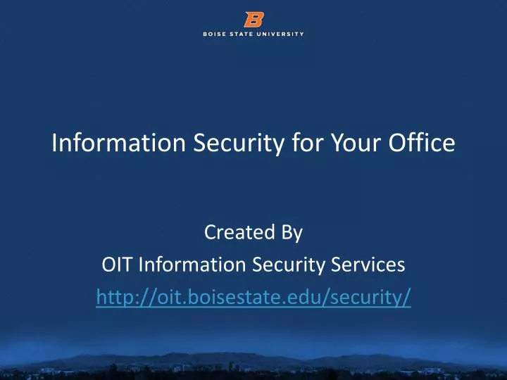 information security for your office