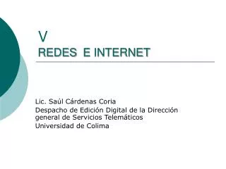 v redes e internet