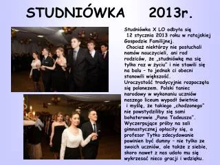 studni wka 2013r