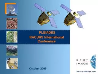 pleiades racurs international conference