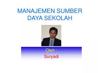 manajemen sumber daya sekolah