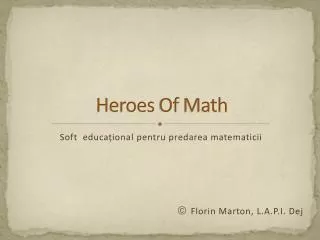 heroes of math