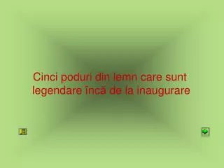 Cinci poduri din lemn care sunt legendare î nc ă de la in augurare